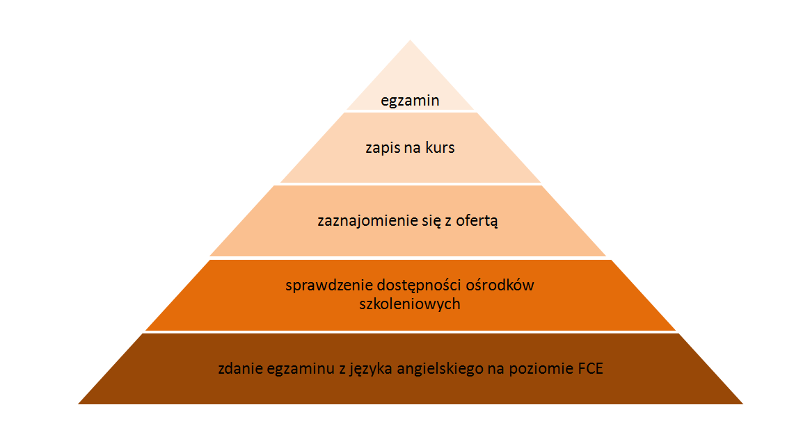 organizacja kursu i egzaminu